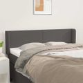 vidaXL Čelo postele so záhybmi sivé 147x16x78/88 cm umelá koža