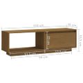 vidaXL TV skrinka medovo-hnedá 110x30x33,5 cm borovicový masív