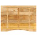 vidaXL Stolová doska so zakrivením 100x80x2,5 cm surový mangový masív