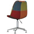 vidaXL Otočné jedálenské stoličky 6 ks patchwork látkové