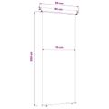 vidaXL Bočný markíz na balkón 80 x 250 cm 100% polyester, železo, oceľ
