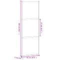 vidaXL Posuvné dvere čierne 76x205 cm tvrdené sklo a hliník