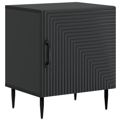 vidaXL Nočný stolík Čierna 43 x 34,5 x 50 cm Kompozitné drevo