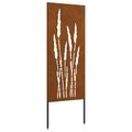 vidaXL Záhradná clona na súkromie Kvetinový Hrdzavý 50 x 140 cm