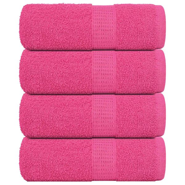 vidaXL Uteráky pre hostí FROGN 4 ks ružové 30x50 cm 360 g/m²