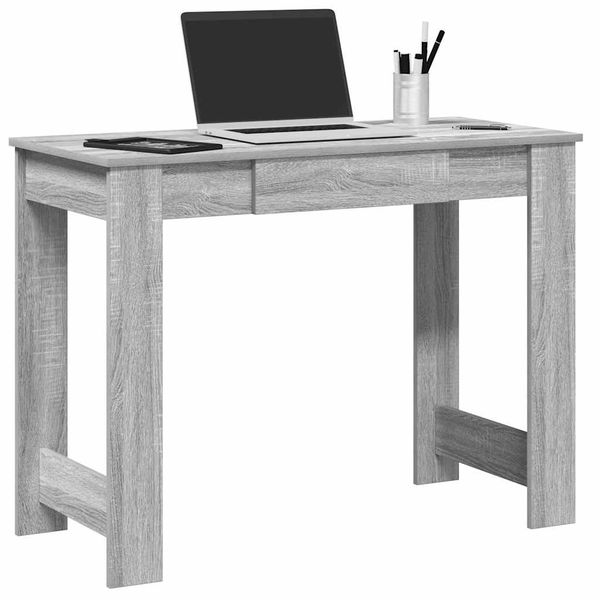 vidaXL Stôl sivý dub sonoma 100x45x75 cm kompozitné drevo