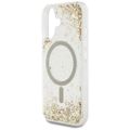 Guess HC Resin Bottom Glitter puzdro pre iPhone 16 MagSafe Zlaté