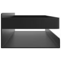 vidaXL Sprchová polica matná čierna 30x10x6 cm brúsená nerez.oceľ 304