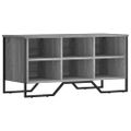 vidaXL Botník sivý dub sonoma 90x38x45,5 cm kompozitné drevo