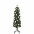 vidaXL Umelý vianočný stromček Zelená 120 cm PVC, oceľ a plast