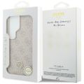 Puzdro Guess Case 4G Rhinestone Round Logo MagSafe pre Samsung Galaxy S26 Ultra ružová