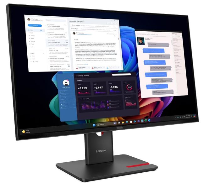 Lenovo ThinkVision/ThinkVision T27UD-40 Monitor/27''/QLED/4K UHD/60Hz/6ms/Čierna/3R