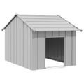 vidaXL Búda pre psa so strechou 83x130x85 cm, pozinkovaná oceľ