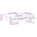 vidaXL Rám postele s úložným prostorem Remeselný dub 150 x 200 cm