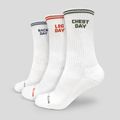 Ponožky GymRat 3Pack White - GymBeam, veľkosť M