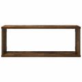 vidaXL Kockové police 4 ks dymový dub 60x15x23 cm spracované drevo