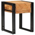 vidaXL Koncový stôl so zásuvkou 40 x 40 x 50 cm Pevné akáciové drevo