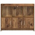 vidaXL Servírovacia skriňa Staré drevo 98,5 x 33 x 80 cm