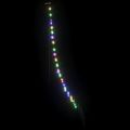 vidaXL LED Vianočný stromček so zemnými kolíkmi Viacfarebný 182 cm Kov