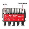 FTE M 3200 - inteligentní zesilovač, 4x VHF/UHF