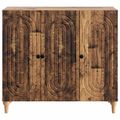 vidaXL Servírovacia skriňa Staré drevo 89 x 34,5 x 80 cm