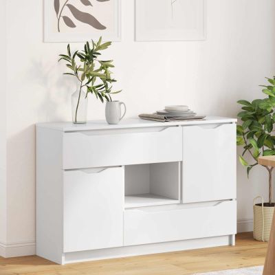vidaXL Servírovacia skriňa Biela 100 x 30 x 65,6 Kompozitné drevo