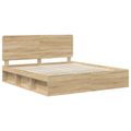 vidaXL Rám postele Sonoma 200 x 200 cm Masívne borovicové drevo