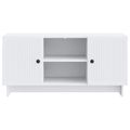 vidaXL TV skrinka 102 x 34,5 x 50 cm Biela Kompozitné drevo