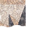 vidaXL Mozaikové dlaždice s veterným vzorom Viacfarebný 120 x 120 cm