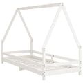 vidaXL Rám detskej postele biely 90x200 cm masívna borovica