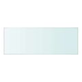 vidaXL Poličky 2 ks panel z priehľadného skla 40x12 cm