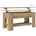 vidaXL Konferenčný stolík Artisan Dub 101x49x52 cm Konštrukčné drevo