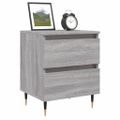 vidaXL Nočné stolíky 2 ks sivý dub sonoma 40x35x50 cm kompozitné drevo