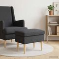 vidaXL Taburetka Tmavosivá 55 x 35 x 41 cm Bouclé