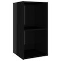 vidaXL TV skrinky 2 ks lesklé čierne 72,5x35x36,5 cm drevotrieska