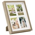 vidaXL 3D fotorámiky 3 ks, prírodné 28x35 cm na 4 fotky (10x15 cm)