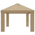 vidaXL Záhradný altánkový kryt 6 x 3 m Béžová Polyester 190 gsm