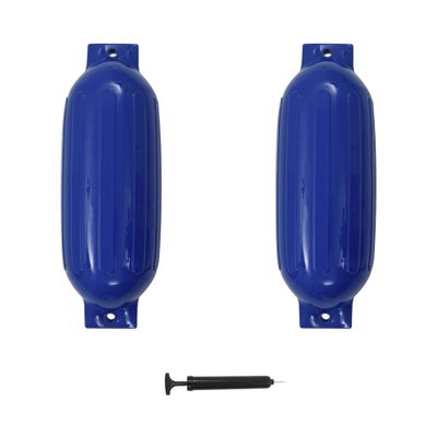 vidaXL Lodný nárazník 2 ks, modrý 69x21,5 cm, PVC