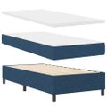 vidaXL Posteľ s pružinovým rámom s vankúšom Modrá 200 x 80 cm látka