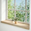 vidaXL Okenný parapet 2 ks 80x20x2 cm neošetrený dubový masív