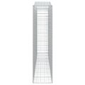 vidaXL Oblúkový gabionový kôš 2 ks 400x50x200/220cm pozinkované železo