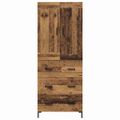 vidaXL Highboard 2 ks Staré drevo 69,5 x 34 x 180 cm Kompozitné drevo