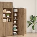 vidaXL Highboard Remeselný dub 50 x 42,5 x 185 cm
