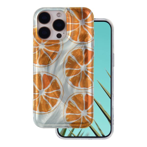 Módne letné puzdro pre iPhone 16 Pro Max 6,9" oranžové