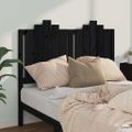 vidaXL Čelo postele čierne 126x4x110 cm masívna borovica