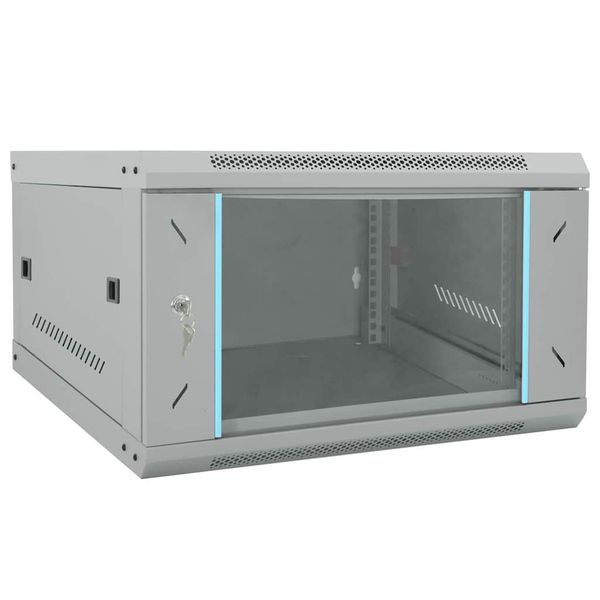 vidaXL Sieťový kabinet s úložiskom Sivá 53 x 60 x 30 cm Oceľ