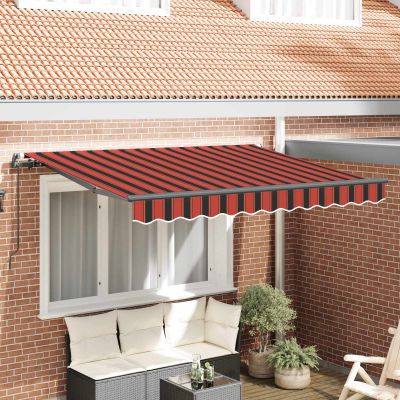 vidaXL Zatemniteľná markíza Oranžová 300 x 200 cm látka