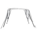 vidaXL Strieška Bimini s 3 oblúkmi a stenami 183x(154-167)x137 cm