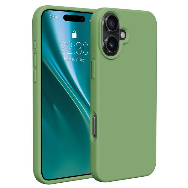 Etteri Silikónové puzdro pre iPhone 16 6,1" svetlozelená