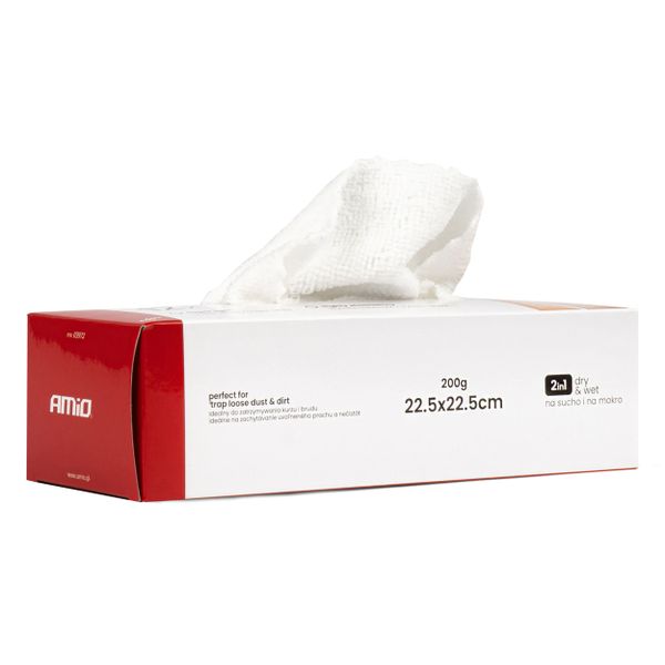 Krabička utierok z mikrovlákna 22,5 x 22,5 cm 200g AMiO-03972
